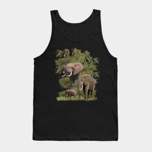 Elephants - Doumpalm - Trees - Africa Tank Top